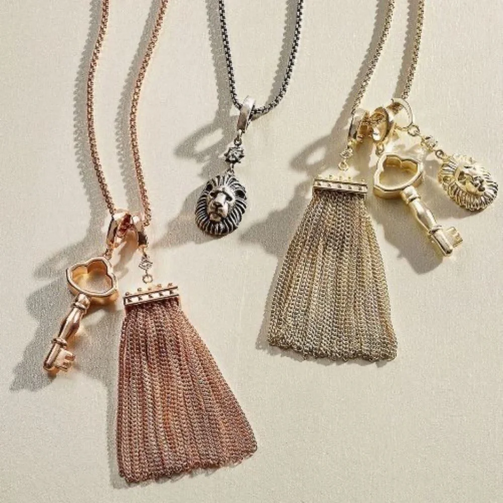 Kendra Scott Zosia long adjustable‎ pendant necklace in rose gold